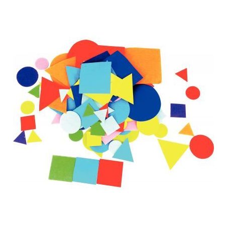 Achetez Sachet de 150 formes géométriques en feutrine adhésives L208968 pas cher sur Ma Rentrée ..