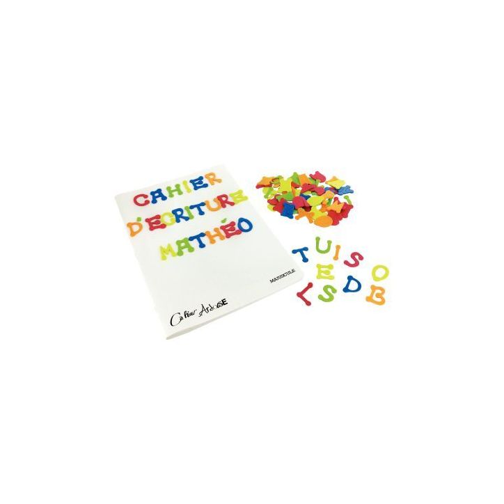 Sachet de 400 gommettes lettres en mousse de caoutchouc adhésives, couleurs assorties 79813 / 1189