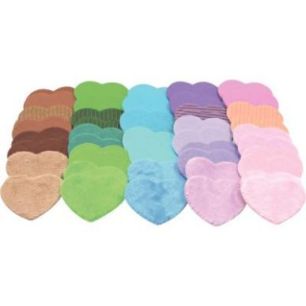 Achetez Pack de 50 gommettes sensorielles coeur texturées L840000 pas cher sur Ma Rentrée Scolaire