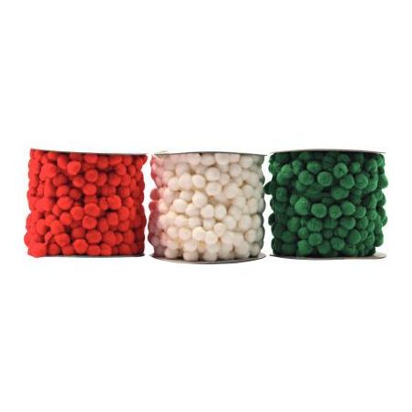 Achetez Pack de 3 bobines pompons 3mètres assortis L799090 pas cher sur Ma Rentrée Scolaire