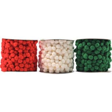 Achetez Pack de 3 bobines pompons 3mètres assortis L799090 pas cher sur Ma Rentrée Scolaire
