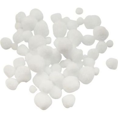 Achetez Sachet de 150 pompons blanc taille assortie 2184 pas cher sur Ma Rentrée Scolaire