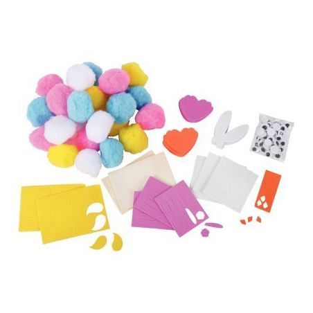 Achetez Kit 24 animaux pompons Paques 3941 pas cher sur Ma Rentrée Scolaire