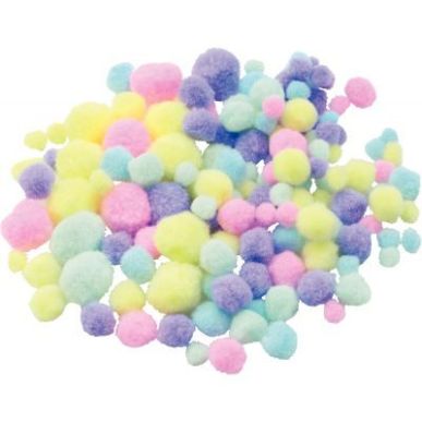 Achetez Sachet de 300 pompons pastel assortis 2178 pas cher sur Ma Rentrée Scolaire