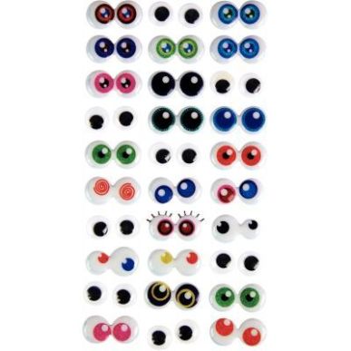 Achetez Sac de 5x30 paires yeux adhésifs 3D MAJ4579 pas cher sur Ma Rentrée Scolaire