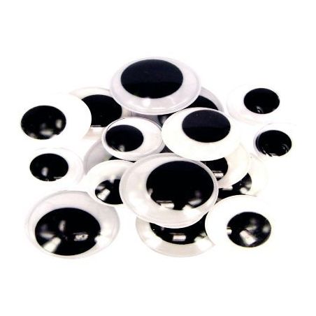 Achetez Sachet de 18 yeux maxi noirs, diamètres : 20, 25 et 30 mm x 3 paires L774916 pas cher sur M..