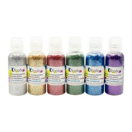 Achetez Shaker de paillettes biodégradables 6x22grammes coloris assortis 2195 pas cher sur Ma Rentr..