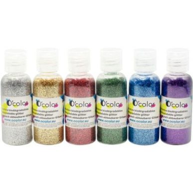 Achetez Shaker de paillettes biodégradables 6x22grammes coloris assortis 2195 pas cher sur Ma Rentr..