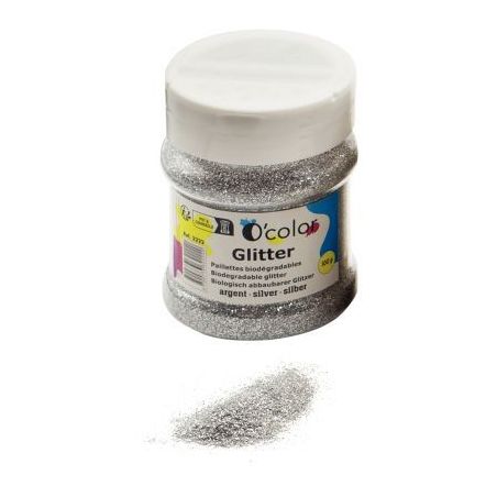 Achetez Shaker de paillettes biodégradables 100grammes coloris argent 2222 pas cher sur Ma Rentrée..