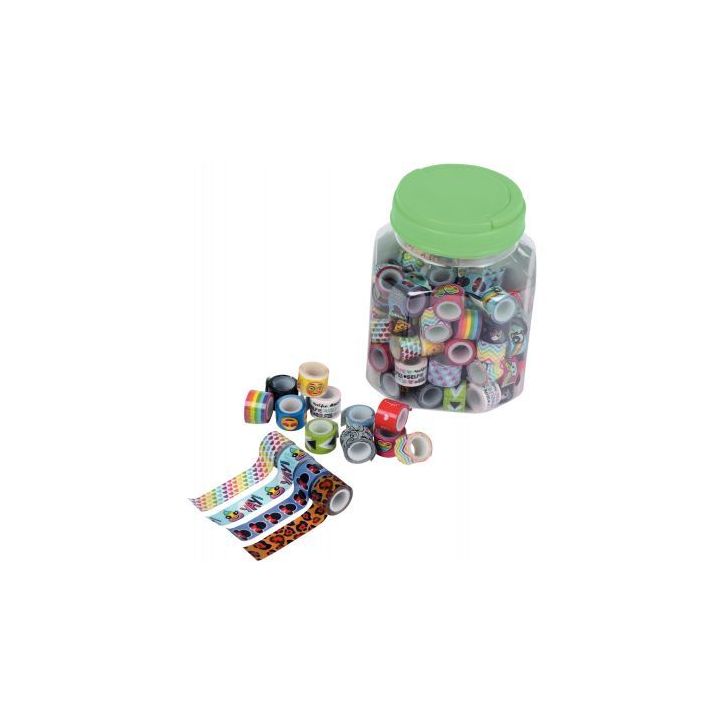 Pot de 100 rubans adhésifs fantaisie L917000