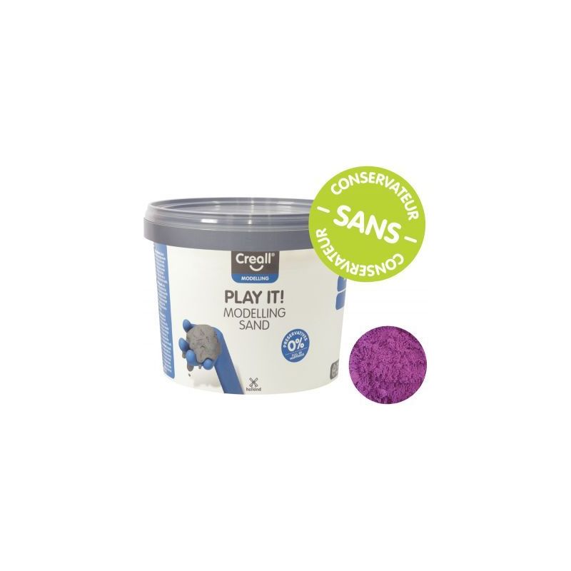 Achetez Seau de 750 grammes de sable magique coloris violet 03208 CREALL pas cher sur Ma Rentrée Sc..