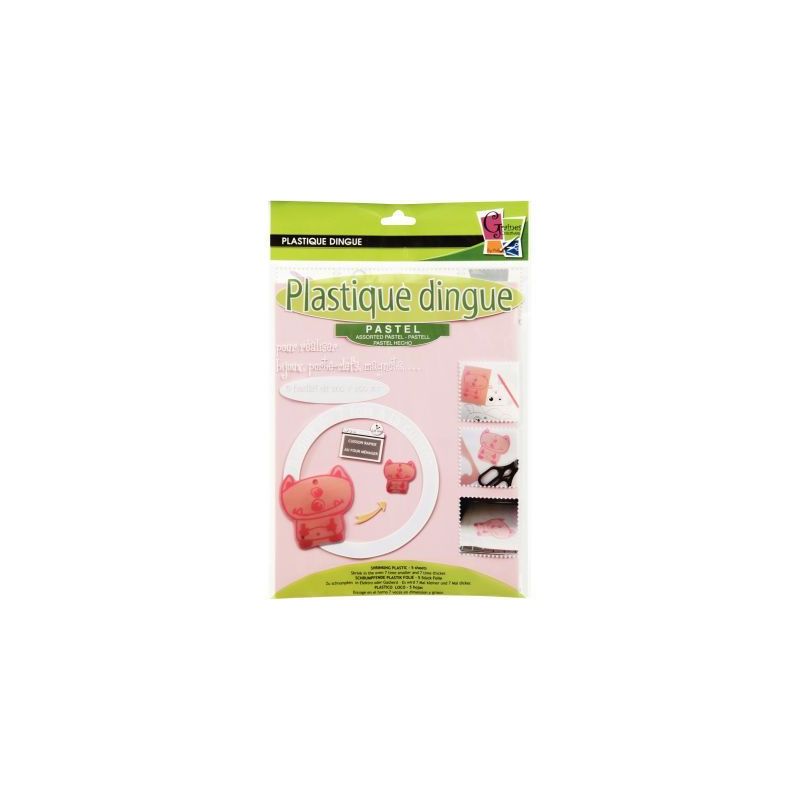 Achetez Pochette de 5 feuilles de plastique fou, coloris pastel, format L 26 x l 20 cm 540295 pas ch..