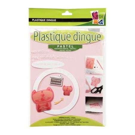 Achetez Pochette de 5 feuilles de plastique fou, coloris pastel, format L 26 x l 20 cm 540295 pas ch..