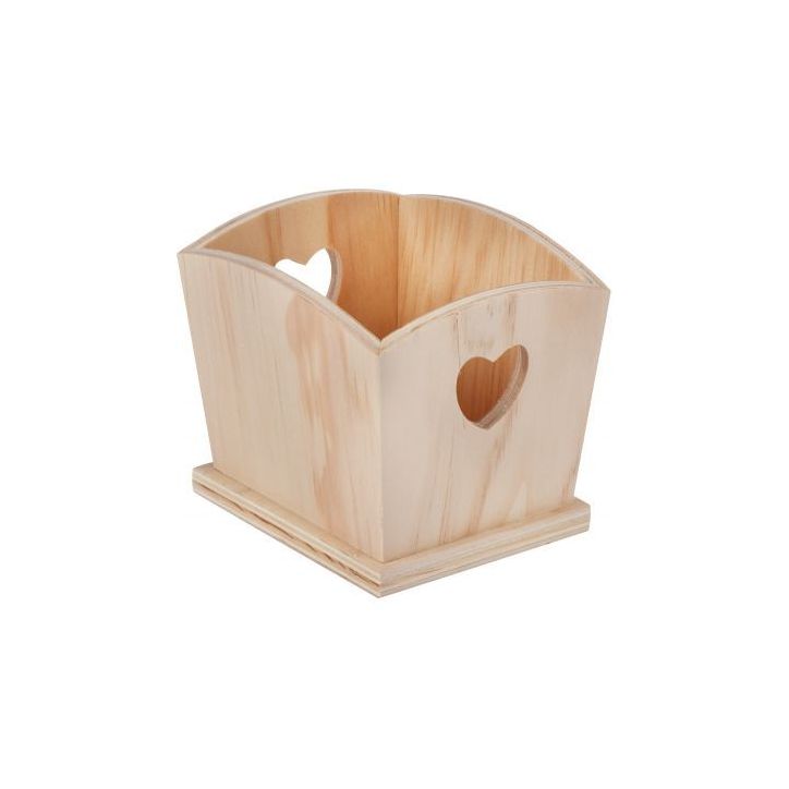 Lot de 5 vide-poches en bois 100134