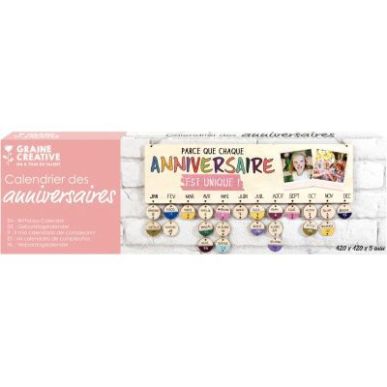 Achetez Calendrier des anniversaires en bois 101371 pas cher sur Ma Rentrée Scolaire