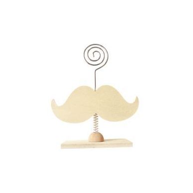 Achetez Lot de 6 porte-photos en bois forme moustache 103070 pas cher sur Ma Rentrée Scolaire