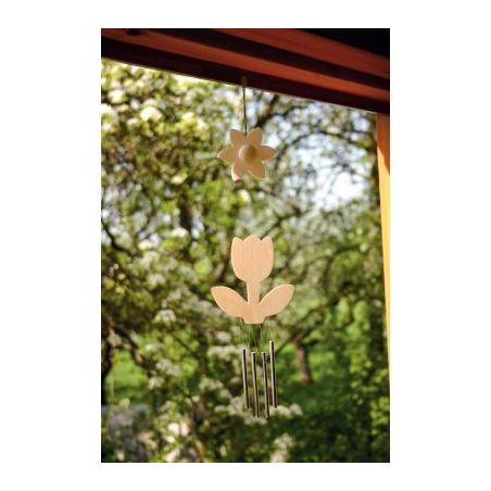 Achetez Lot de 5 carillons fleurs en bois 800587 pas cher sur Ma Rentrée Scolaire