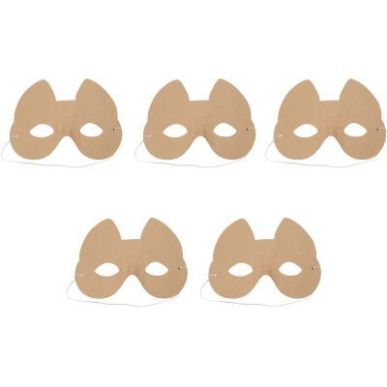 Achetez Lot de 5 masques CHAT en carton pour enfant AC457MAJC DECOPATCH pas cher sur Ma Rentrée Sco..