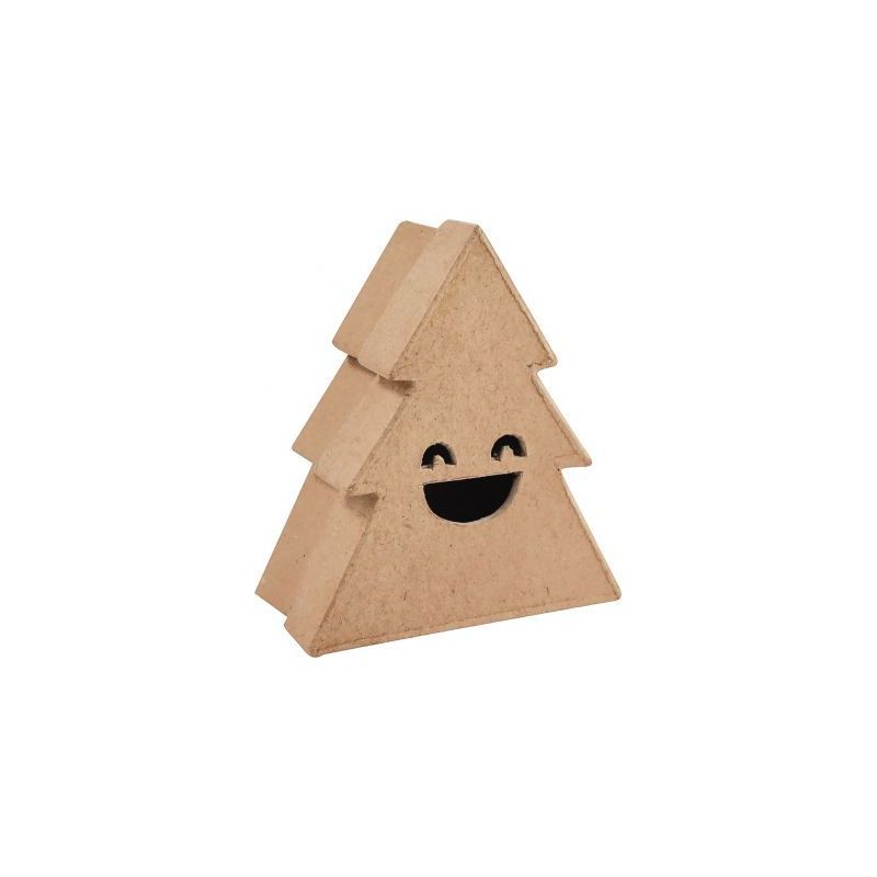 Achetez Lot de 10 boites sapin sourire en carton brun BT056MAJC DECOPATCH pas cher sur Ma Rentrée S..