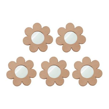 Achetez Lot de 5 miroirs forme fleur en carton diamètre 17,5 cm HDZ005C DECOPATCH pas cher sur Ma R..