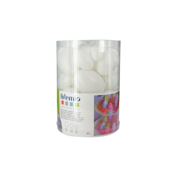Baril de 48 oeufs en plastique blanc 14090008