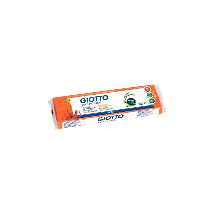 Pain de 350G de pâte à modeler Pat'Plume orange F51011000 PATPLUME GIOTTO
