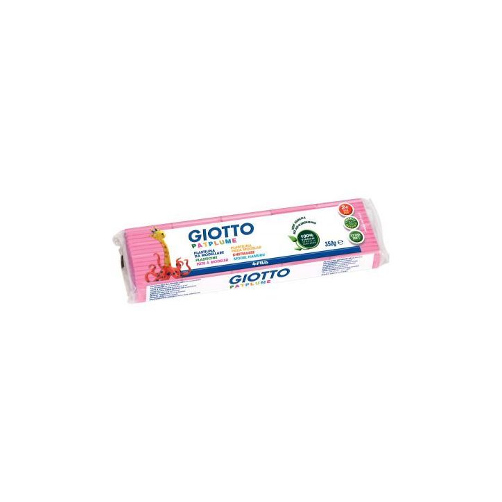Pain de 350G de pâte à modeler Pat'Plume rose F51010900 PATPLUME GIOTTO