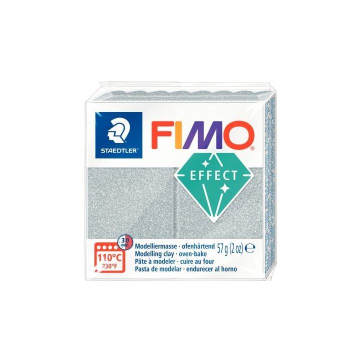 Sachet de 6 pains de 57 grammes de pâte à modeler Fimo Effect pailleté 261709 FIMO STAEDTLER