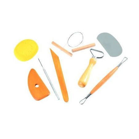 Achetez Kit du potier 8 outils indispensables à l'initiation au modelage 45658 pas cher sur Ma Rent..