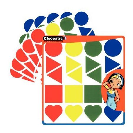 Achetez Pochette de 480 gommettes géométriques maxi assorties GA45/24 CLEOPATRE pas cher sur Ma Re..