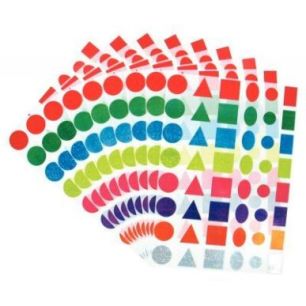 Achetez Pochette de 720 maxi gommettes géométriques holographiques assorties MAJ/720 pas cher sur ..
