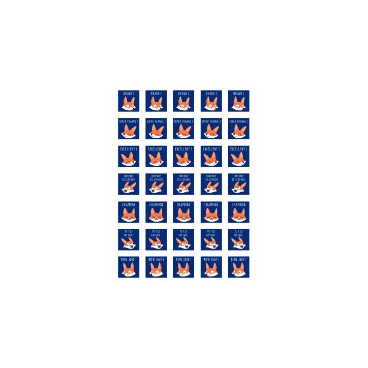 Pochette de 700 gommettes bon points appréciation AE161C MAILDOR CLAIREFONTAINE