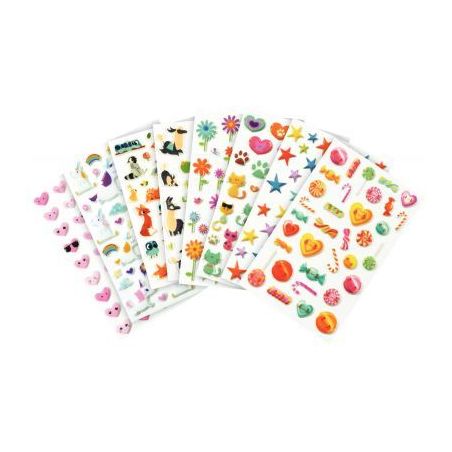 Achetez Pochette de 294 stickers déco 3D cooky thème fantaisie CY102C CLAIREFONTAINE pas cher sur ..