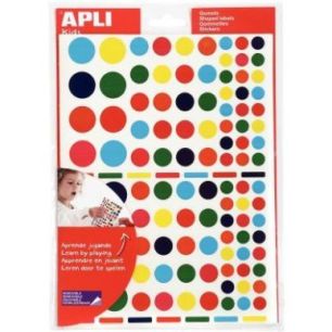 Achetez Blister de 2080 gommettes adhésives géométriques rondes 101633 AGIPA pas cher sur Ma Rent..