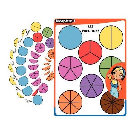 Achetez Sachet de 702 gommettes fractions GAFRAC/18 CLEOPATRE pas cher sur Ma Rentrée Scolaire