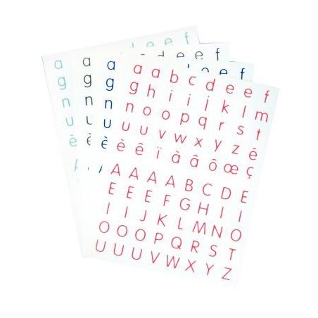 Achetez Pochette de 320 gommettes adhésives Alphabet 4 couleurs assorties MAJ4ALPHA CLEOPATRE pas c..