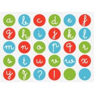 Achetez Rouleau de 900 gommettes alphabet en minuscule 102536 AGIPA pas cher sur Ma Rentrée Scolair..