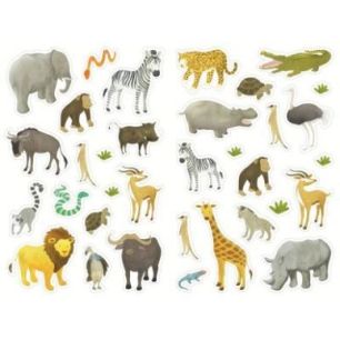 Achetez Pochette de 408 gommettes les animaux sauvages, adhésives repositionnables AE009 O LES IMAG..