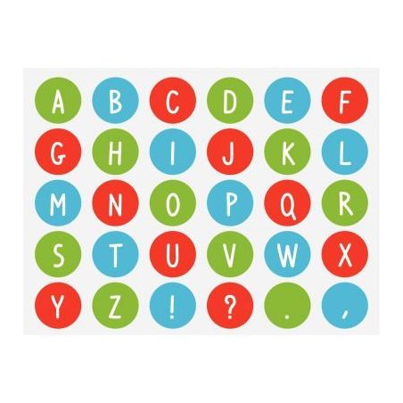 Achetez Rouleau de 900 gommettes alphabet en majuscule 102533 AGIPA pas cher sur Ma Rentrée Scolair..