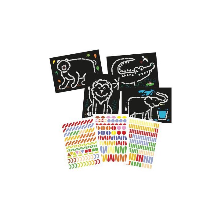 Ateliers gommettes animaux sauvages AF037C MY MANDARI CLAIREFONTAINE
