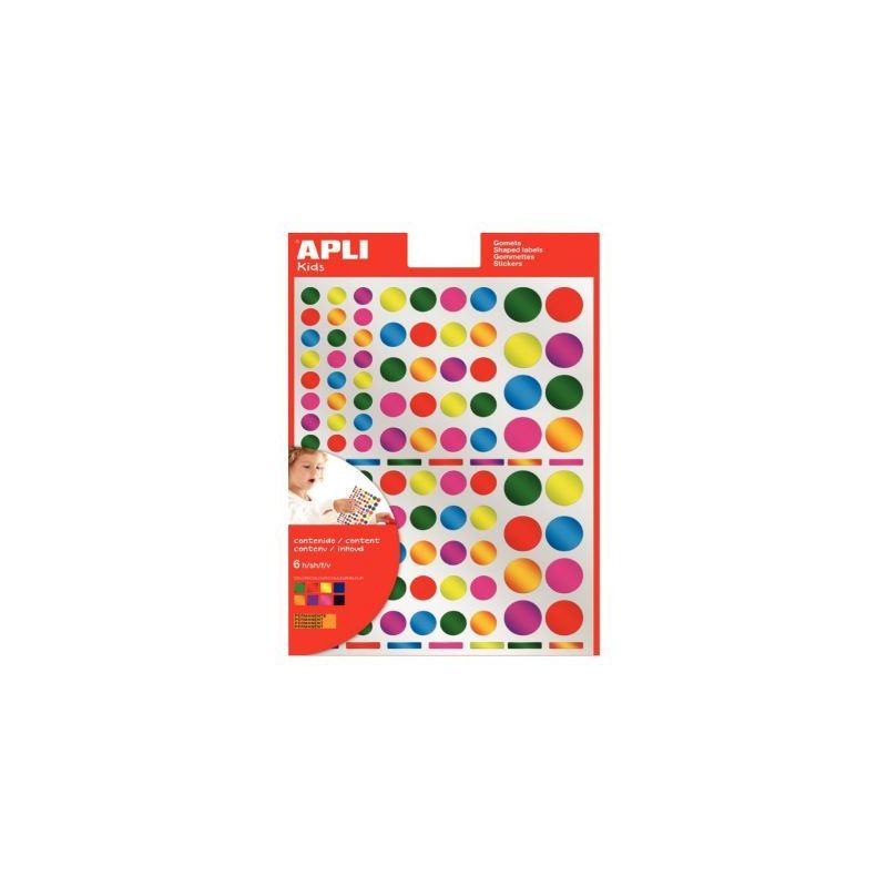Achetez Pochette de 624 gommettes rondes métallisées couleurs assorties 13529 AGIPA pas cher sur M..