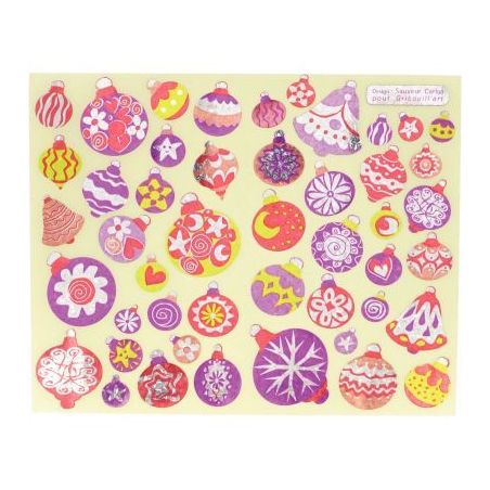Achetez Pochette de 376 gommettes boules de Noël holographique GS33/8 CLEOPATRE pas cher sur Ma Ren..