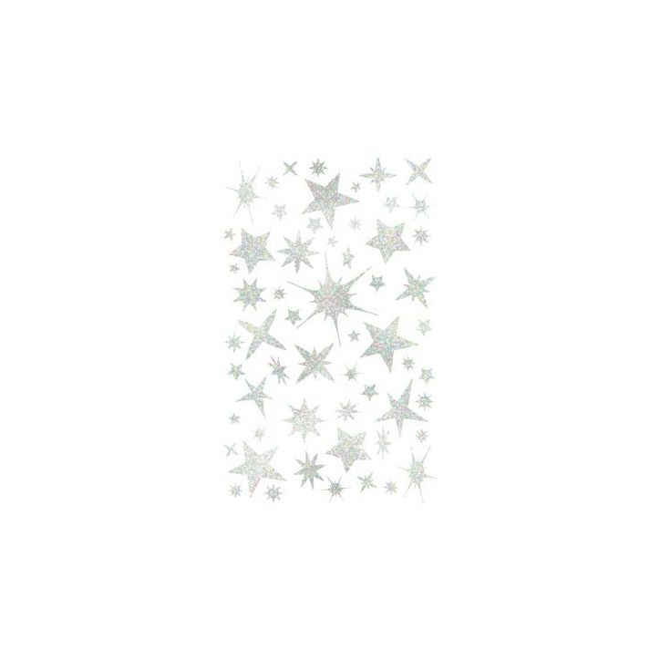 Blister de 1020 gommettes étoiles holographiques argent AE238C AVENUE MAN CLAIREFONTAINE