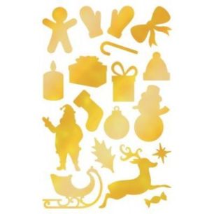 Achetez Blister d'environ 590 gommettes de Noël or et argent AE063 O MAILDOR CLAIREFONTAINE pas che..