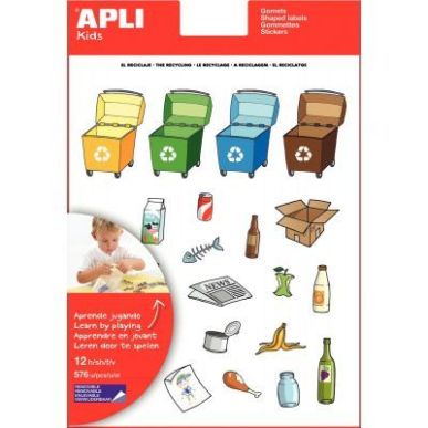 Achetez Pochette de 276 gommettes recyclage repositionnables 12788 APLI KIDS APLI pas cher sur Ma Re..
