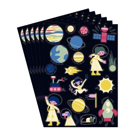 Achetez Lot de 6 planches gommettes papiers holographiques L940018 pas cher sur Ma Rentrée Scolaire