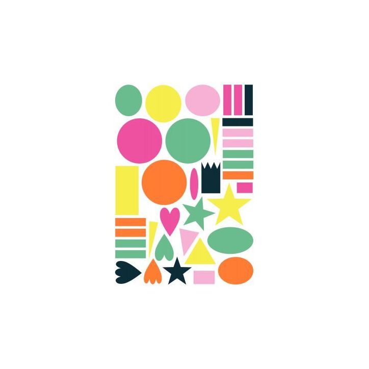 Pochette de 620 maxi gommettes baby géométriques AE184C MAILDOR CLAIREFONTAINE