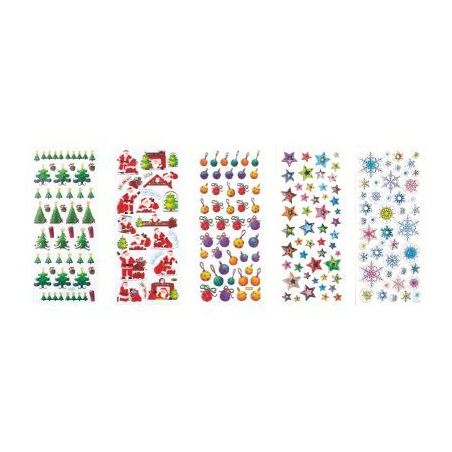 Achetez Pochette de 420 stickers 3D thème Noël assortis 16290 pas cher sur Ma Rentrée Scolaire