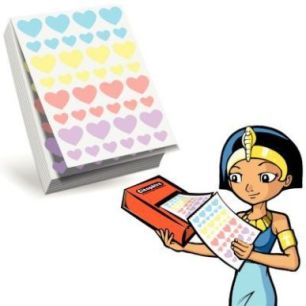 Achetez Recharge pour Ecopack de 2400 gommettes coeur assorties RECH-60CO4 CLEOPATRE pas cher sur Ma..