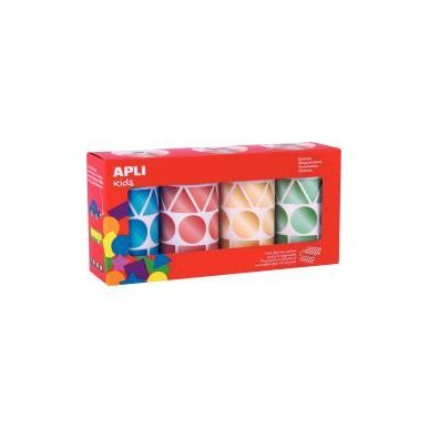 Achetez Lot de 4 rouleaux gommettes géométriques métallisées assorties 19191 AGIPA pas cher sur ..